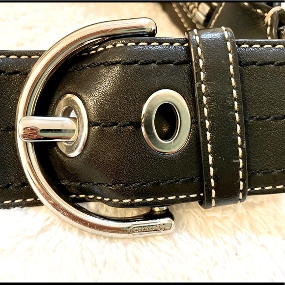 Coach Soft Black Leather Hobo Bag - Picture 6 of 11